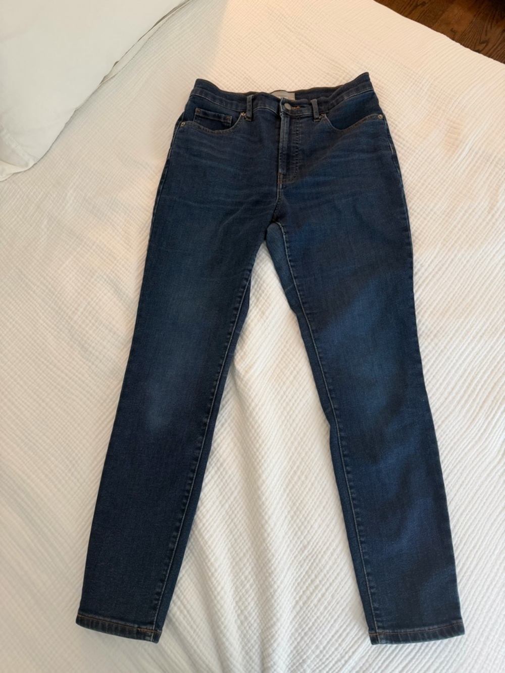 Everlane High-Rise Skinny Jeans- Dark Blue